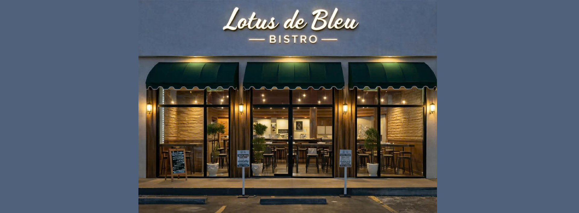 Welcome to Lotus de Bleu Bistro
